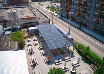 26.1 kW Commercial Solar Canopy at Brewery Emperial in Kansas City, Missouri