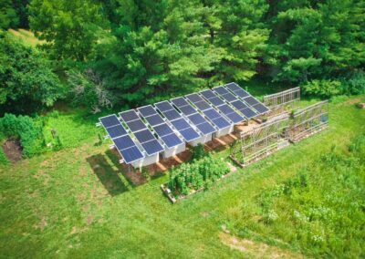9.72 kW Commercial Solar Awning at Prairie Birthday Farm in Kearney, Missouri
