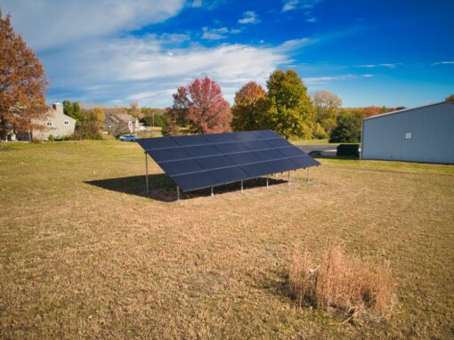 8.2 kW Residential Ground Mount Solar Installation in Leavenworth, Kansas
